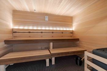 Resort inspired sauna